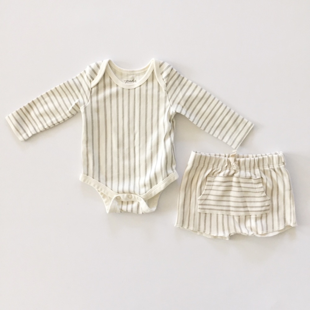 Pehr Stripes Away Organic Cotton Matching Set